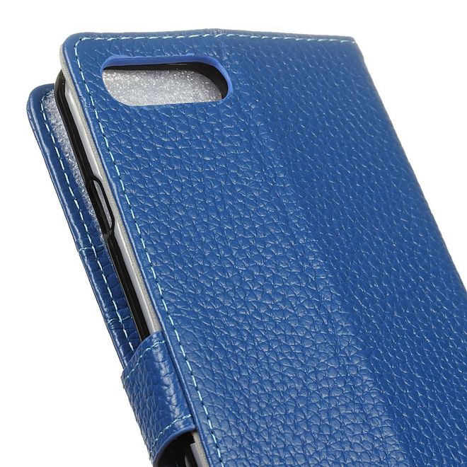 Asus Zenfone 4 Max / 4 Max Pro / 4 Max Plus  Hülle - Case aus Echtleder - blau