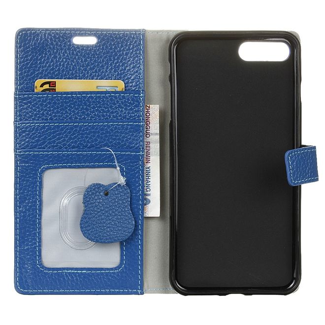 Asus Zenfone 4 Max / 4 Max Pro / 4 Max Plus  Hülle - Case aus Echtleder - blau