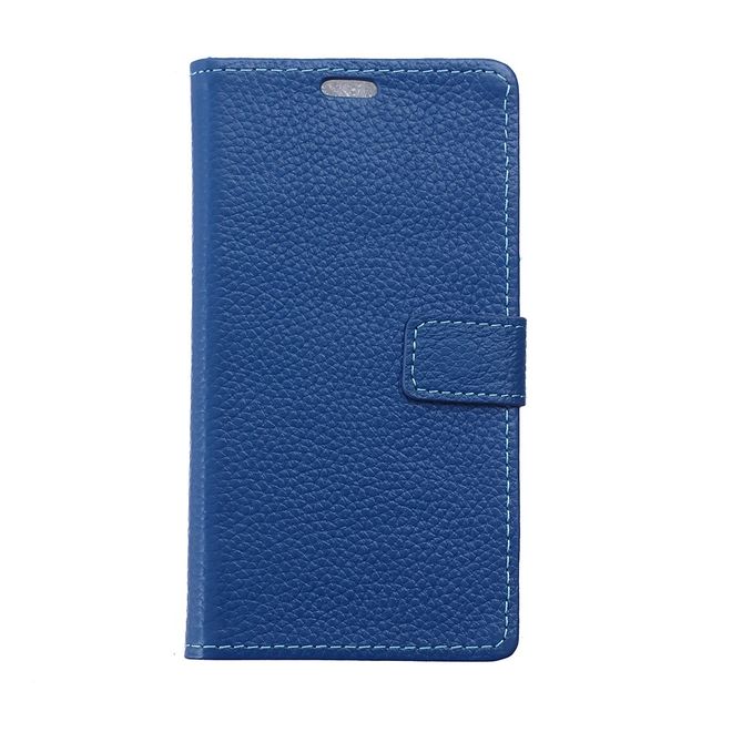 Asus Zenfone 4 Max / 4 Max Pro / 4 Max Plus  Hülle - Case aus Echtleder - blau