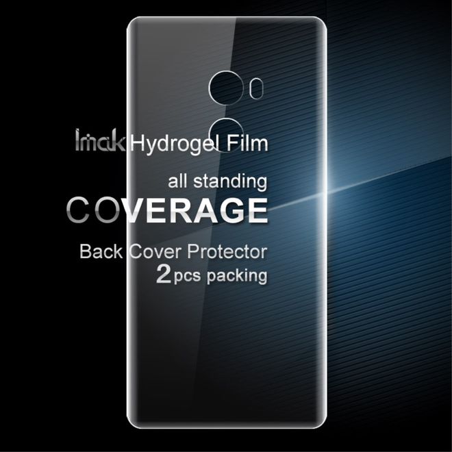 Imak - Xiaomi Mi Mix 2 Schutzfolie für die Rückseite - aus sanftem Hydrogel - 2 Stück