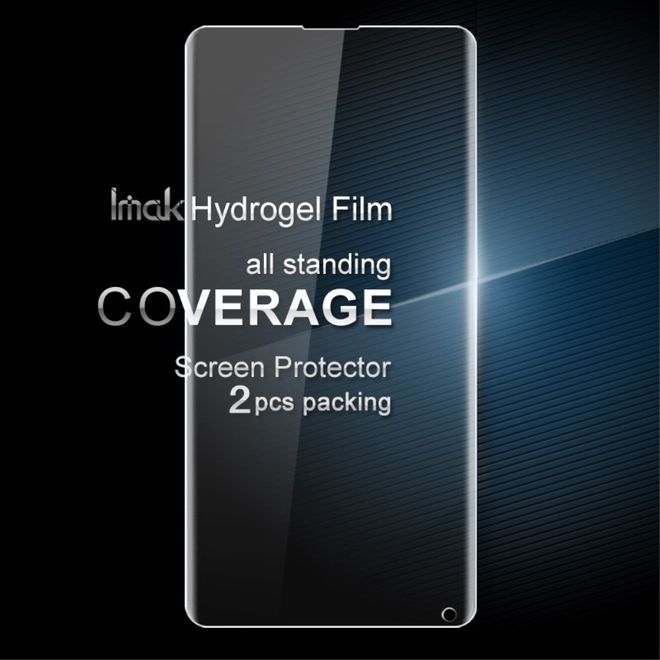 Imak - Xiaomi Mi Mix 2 Display Schutzfolie - aus sanftem Hydrogel - Full Coverage - transparent - 2 Stück