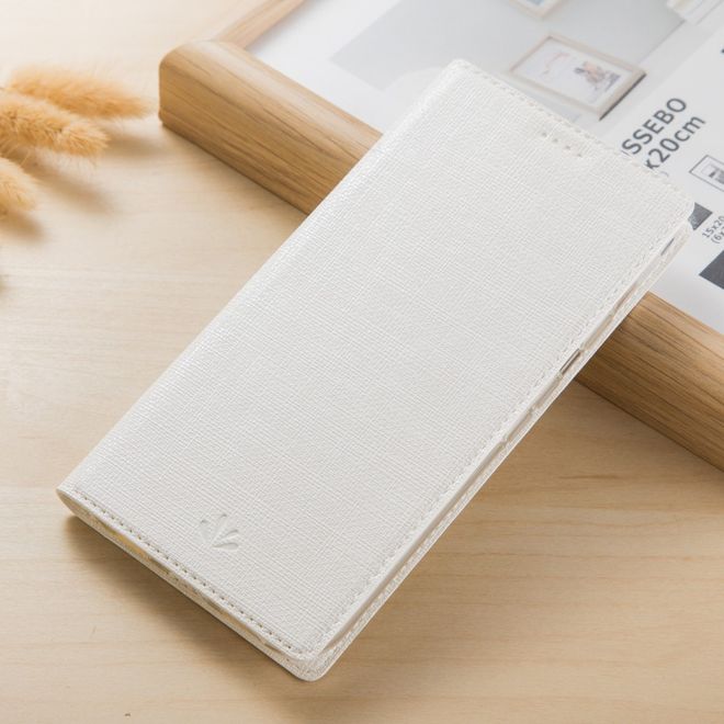 Vili Dmx - Google Pixel 2 Handyhülle - Case aus Leder - mit Kreuzmuster - weiss