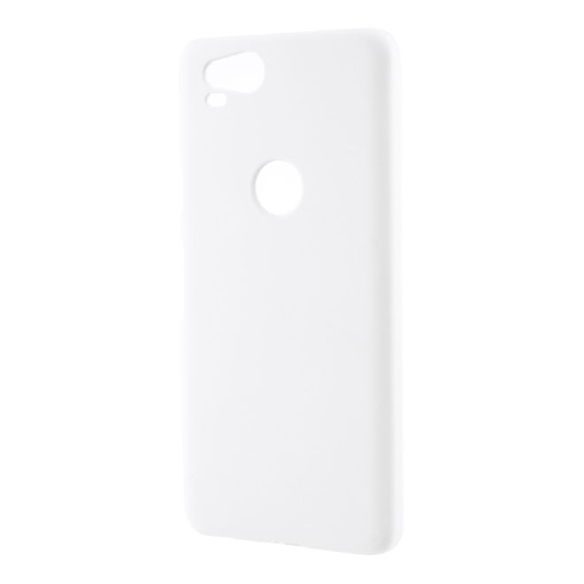 Google Pixel 2 Handy Hülle - Gummiertes Hardcase aus Plastik - weiss