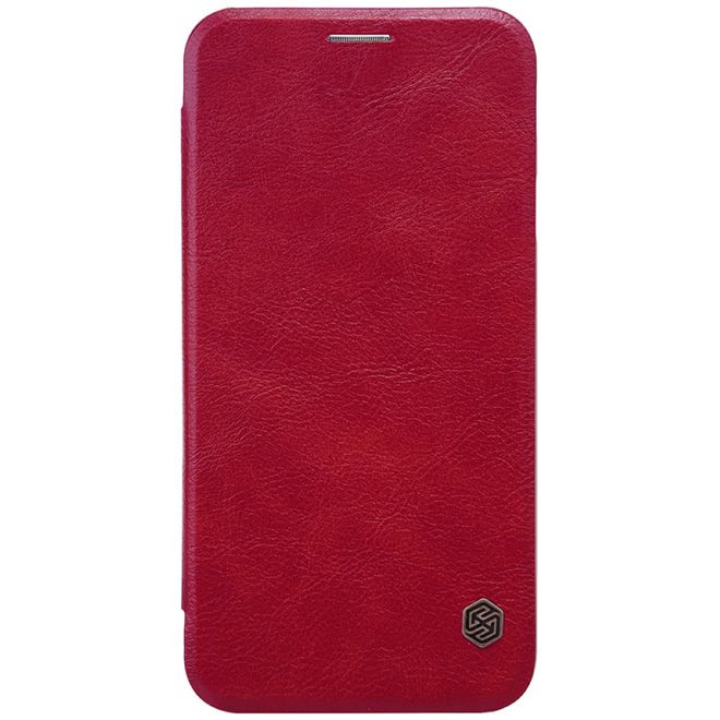 Nillkin - Samsung Galaxy J7 (2017) Hülle - Leder Book Case - Qin Series - rot