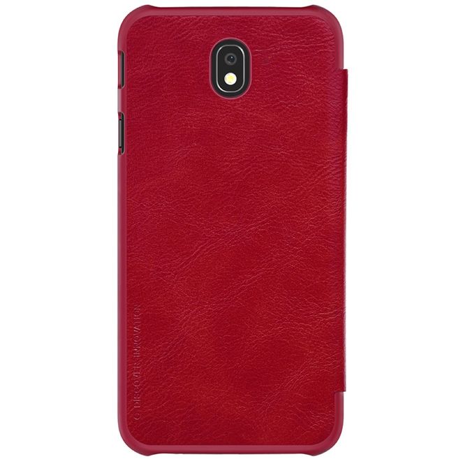 Nillkin - Samsung Galaxy J7 (2017) Hülle - Leder Book Case - Qin Series - rot