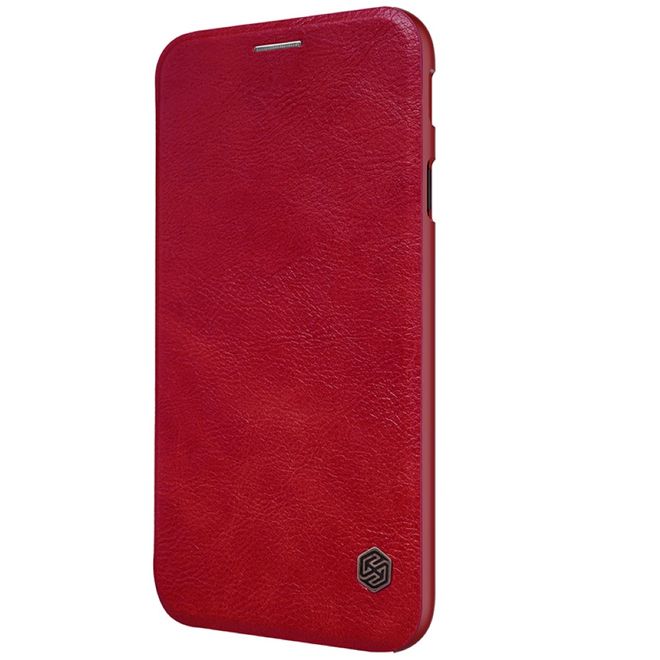 Nillkin - Samsung Galaxy J7 (2017) Hülle - Leder Book Case - Qin Series - rot