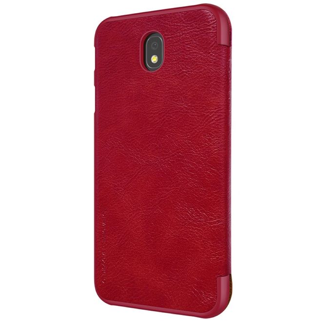 Nillkin - Samsung Galaxy J7 (2017) Hülle - Leder Book Case - Qin Series - rot