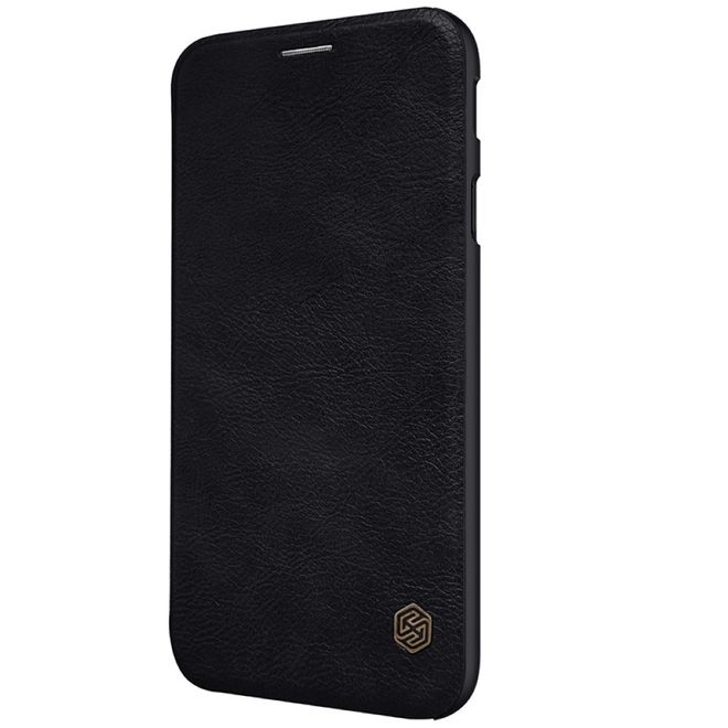 Nillkin - Samsung Galaxy J7 (2017) Hülle - Leder Book Case - Qin Series - schwarz