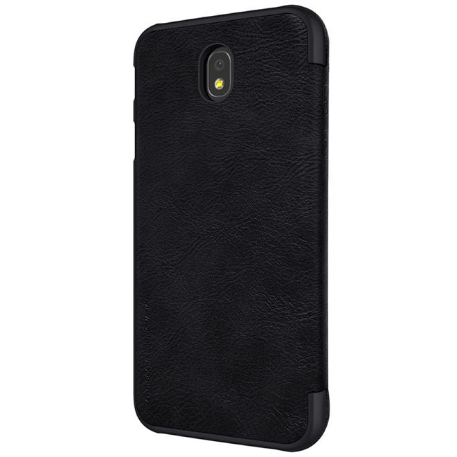 Nillkin - Samsung Galaxy J7 (2017) Hülle - Leder Book Case - Qin Series - schwarz