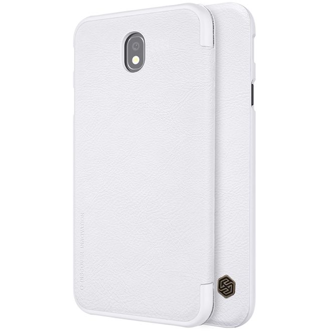 Nillkin - Samsung Galaxy J7 (2017) Hülle - Leder Book Case - Qin Series - weiss
