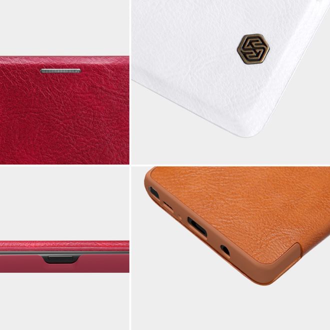 Nillkin - Samsung Galaxy Note 8 Hülle - Leder Book Case - Qin Series - schwarz