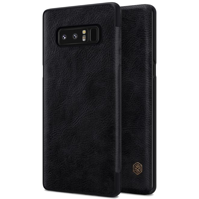 Nillkin - Samsung Galaxy Note 8 Hülle - Leder Book Case - Qin Series - schwarz