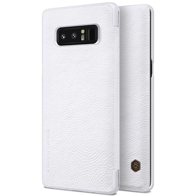 Nillkin - Samsung Galaxy Note 8 Hülle - Leder Book Case - Qin Series - weiss
