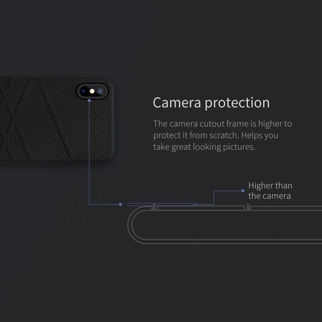 Nillkin - iPhone X Silikon Hülle - Flex Case Series - rot