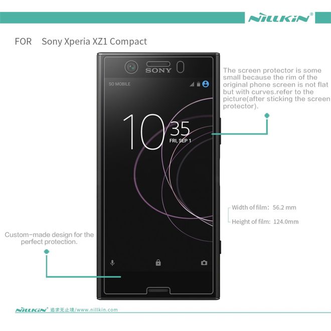 Nillkin - Sony Xperia XZ1 Compact Display Schutzfolie - Matt Anti-Glare - Matte Series