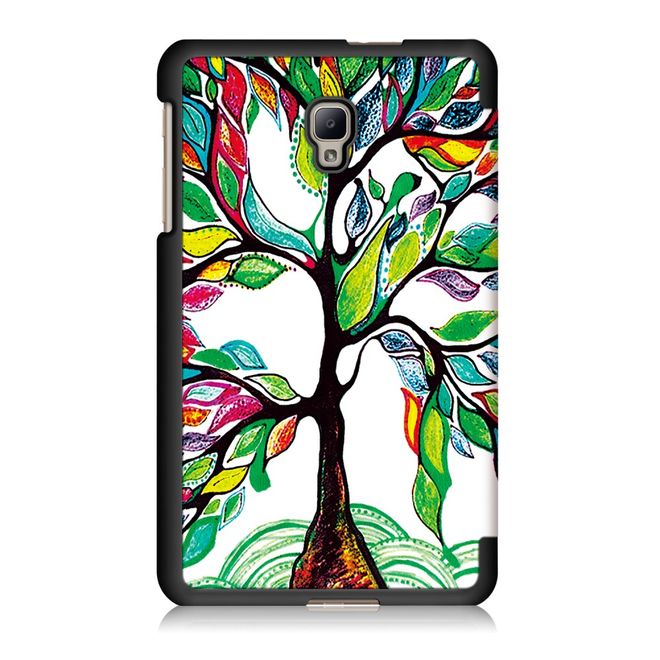 Samsung Galaxy Tab A 8.0 (2017) Hülle - Leder Bookcase - mit Standfunktion - farbenfroher Baum