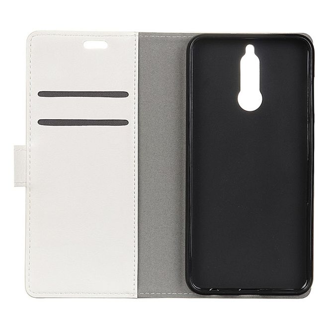 Huawei Mate 10 Lite Hülle - Cover aus Leder - mit Standfunktion - schwarzer Wolf