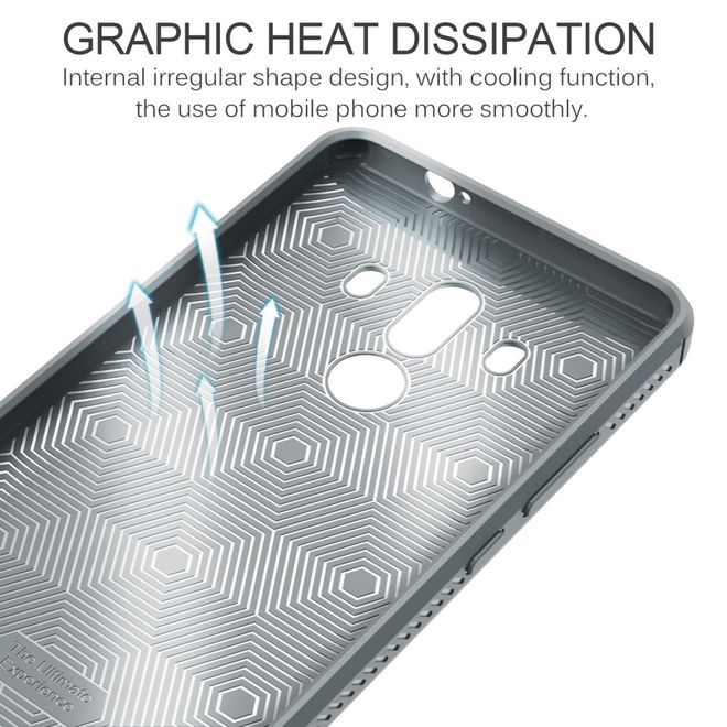 Ivso - Huawei Mate 10 Pro Handy Hülle - Backcover aus Leder/TPU Plastik - Gentry Series - grau