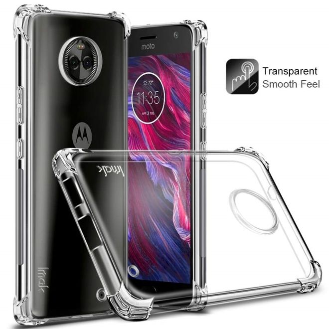 Imak - Motorola Moto X4 Handyhülle - TPU Soft Case - sanft - mit Schutzglas - transparent