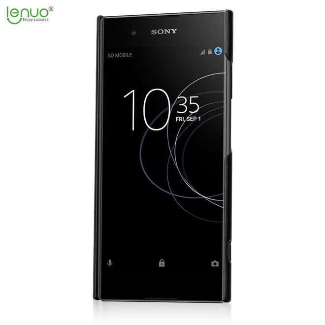 Lenuo - Sony Xperia XA1 Plus Handyhülle - Case aus Hartplastik - Leshield Series - schwarz
