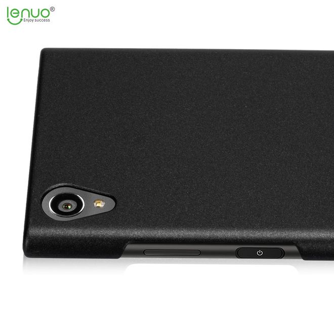 Lenuo - Sony Xperia XA1 Plus Handyhülle - Case aus Hartplastik - Leshield Series - schwarz