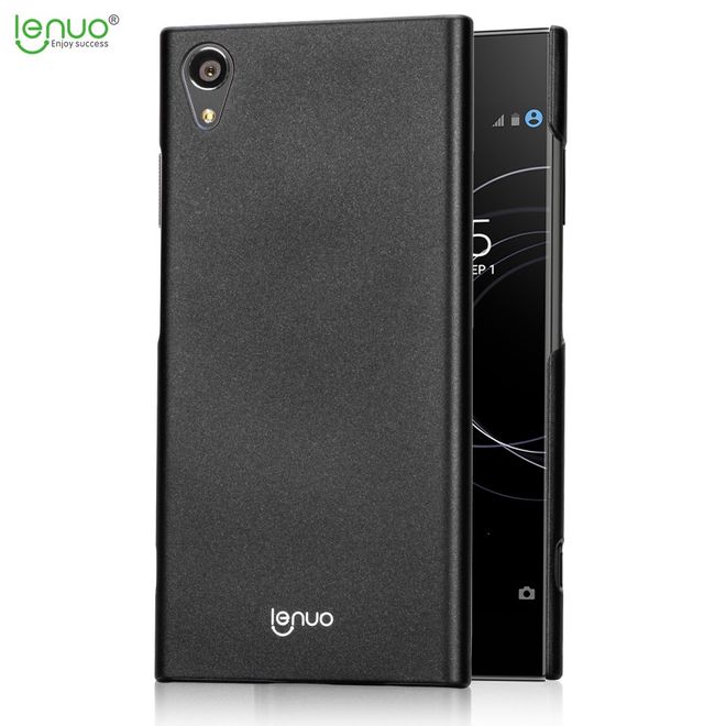 Lenuo - Sony Xperia XA1 Plus Handyhülle - Case aus Hartplastik - Leshield Series - schwarz