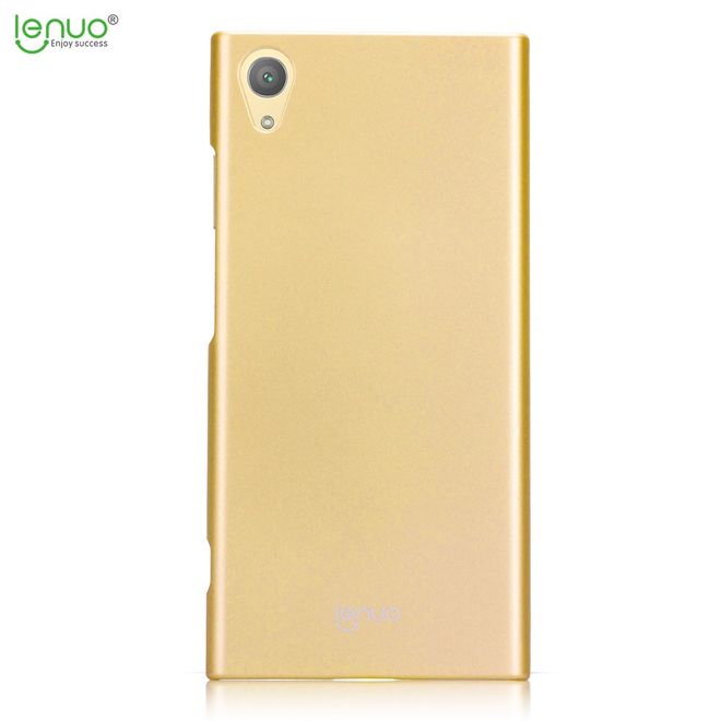Lenuo - Sony Xperia XA1 Plus Handyhülle - Case aus Hartplastik - Leshield Series - gold
