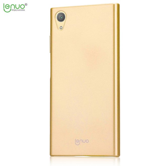 Lenuo - Sony Xperia XA1 Plus Handyhülle - Case aus Hartplastik - Leshield Series - gold