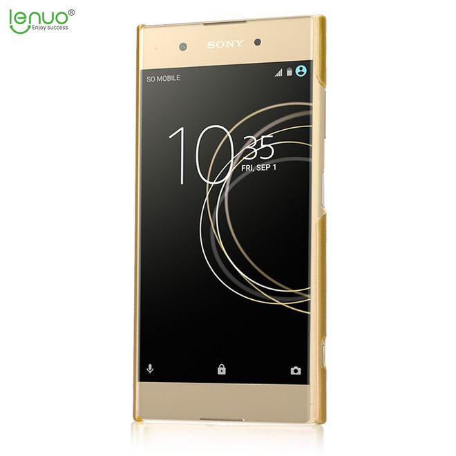 Lenuo - Sony Xperia XA1 Plus Handyhülle - Case aus Hartplastik - Leshield Series - gold