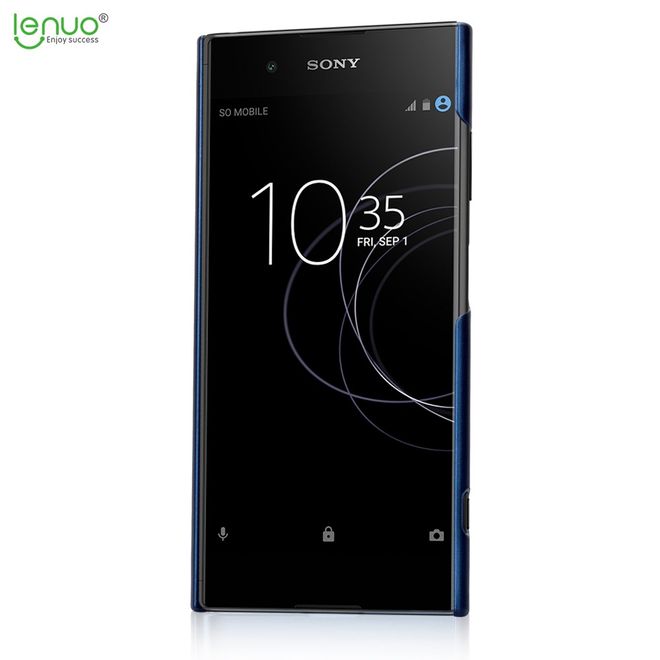 Lenuo - Sony Xperia XA1 Plus Handyhülle - Case aus Hartplastik - Leshield Series - dunkelblau