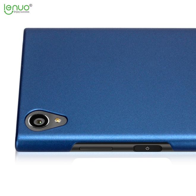 Lenuo - Sony Xperia XA1 Plus Handyhülle - Case aus Hartplastik - Leshield Series - dunkelblau