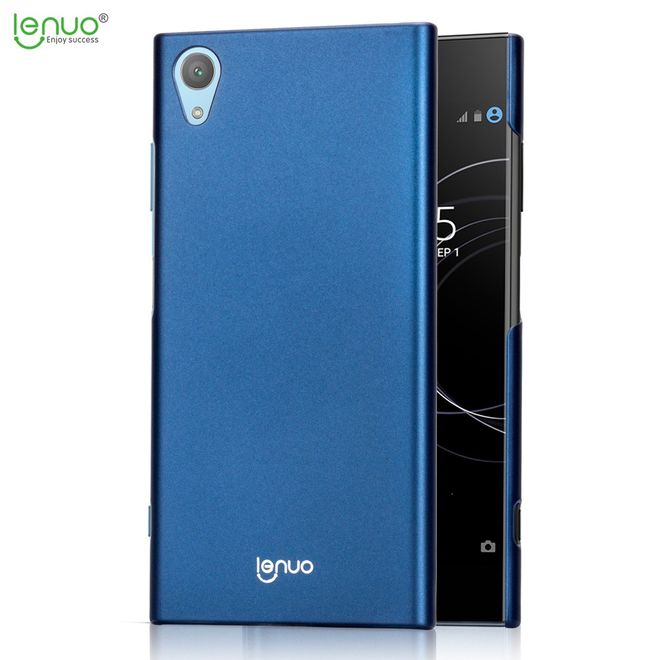 Lenuo - Sony Xperia XA1 Plus Handyhülle - Case aus Hartplastik - Leshield Series - dunkelblau
