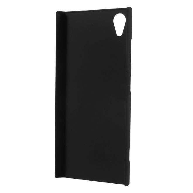 Sony Xperia XA1 Plus Handyhülle - Case aus gummiertem Hartplastik - schwarz