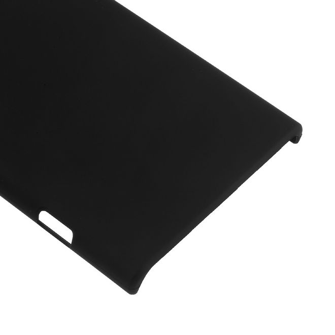 Sony Xperia XA1 Plus Handyhülle - Case aus gummiertem Hartplastik - schwarz