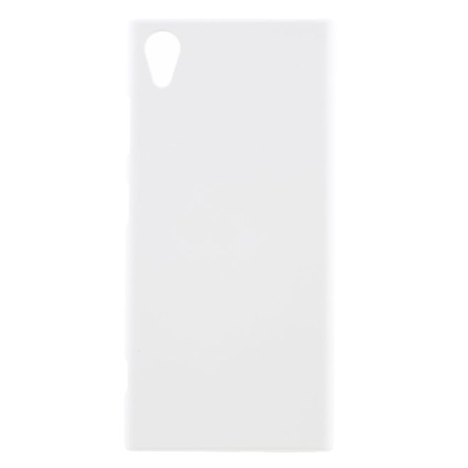 Sony Xperia XA1 Plus Handyhülle - Case aus gummiertem Hartplastik - weiss