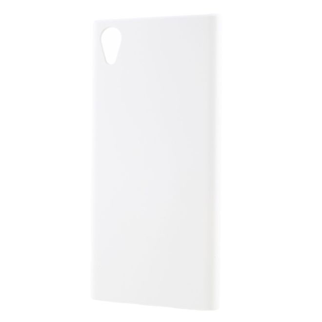 Sony Xperia XA1 Plus Handyhülle - Case aus gummiertem Hartplastik - weiss