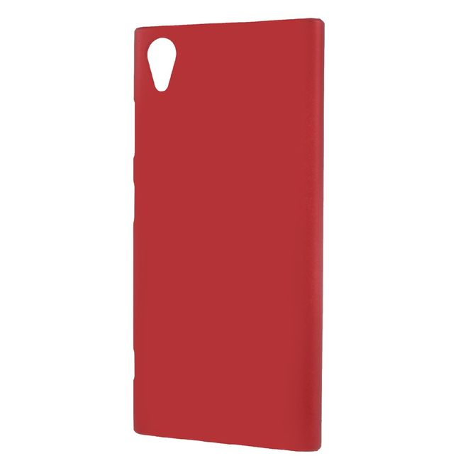 Sony Xperia XA1 Plus Handyhülle - Case aus gummiertem Hartplastik - rot
