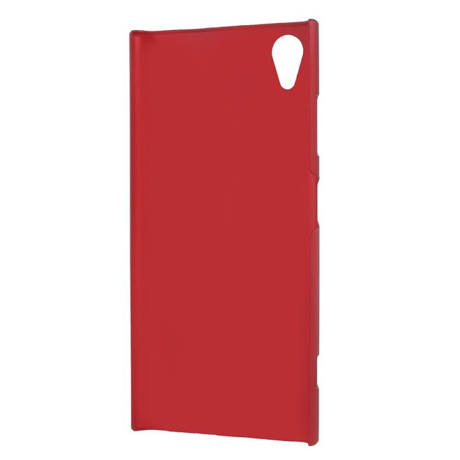 Sony Xperia XA1 Plus Handyhülle - Case aus gummiertem Hartplastik - rot