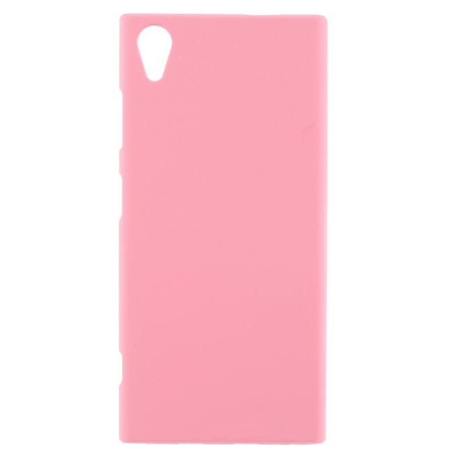 Sony Xperia XA1 Plus Handyhülle - Case aus gummiertem Hartplastik - pink