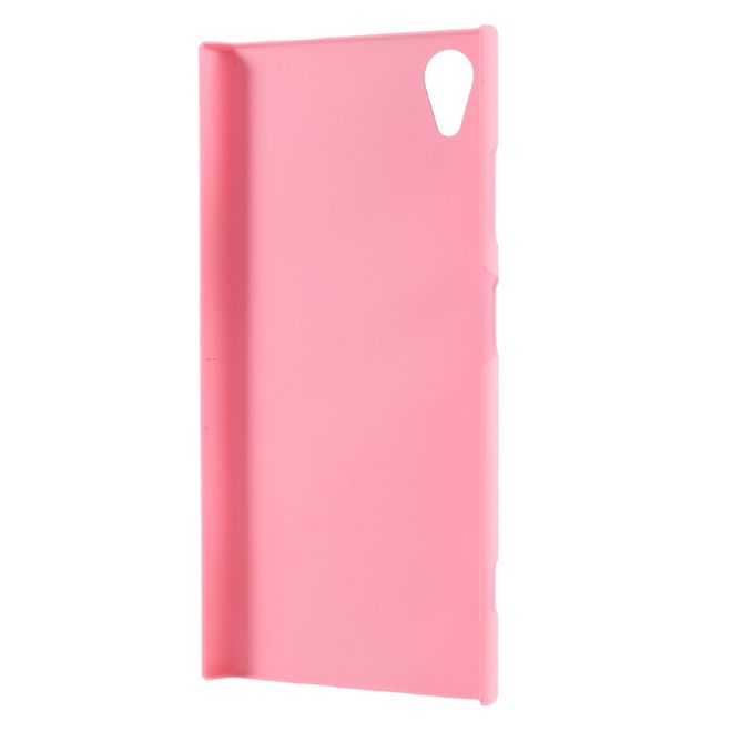 Sony Xperia XA1 Plus Handyhülle - Case aus gummiertem Hartplastik - pink