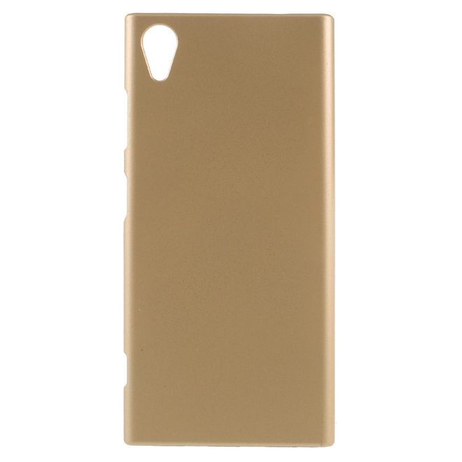 Sony Xperia XA1 Plus Handyhülle - Case aus gummiertem Hartplastik - gold