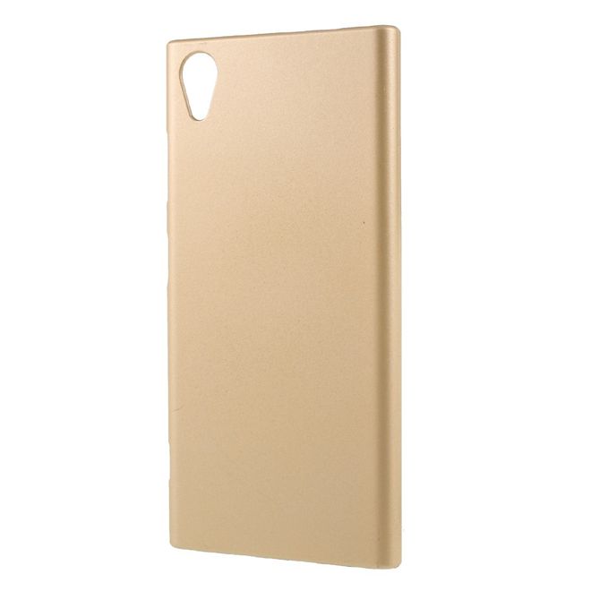 Sony Xperia XA1 Plus Handyhülle - Case aus gummiertem Hartplastik - gold