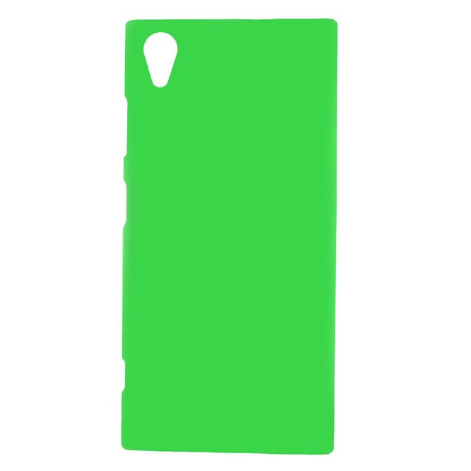 Sony Xperia XA1 Plus Handyhülle - Case aus gummiertem Hartplastik - grün