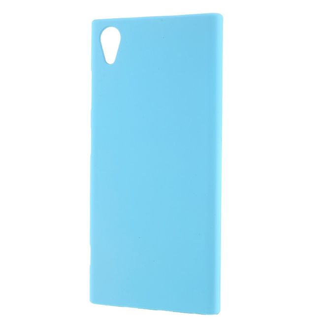 Sony Xperia XA1 Plus Handyhülle - Case aus gummiertem Hartplastik - hellblau