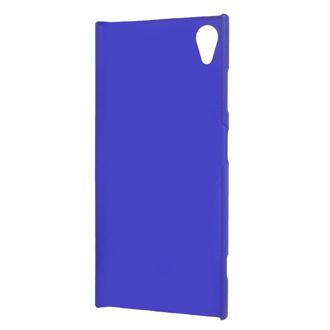 Sony Xperia XA1 Plus Handyhülle - Case aus gummiertem Hartplastik - dunkelblau