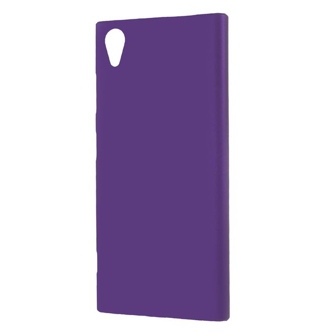 Sony Xperia XA1 Plus Handyhülle - Case aus gummiertem Hartplastik - purpur
