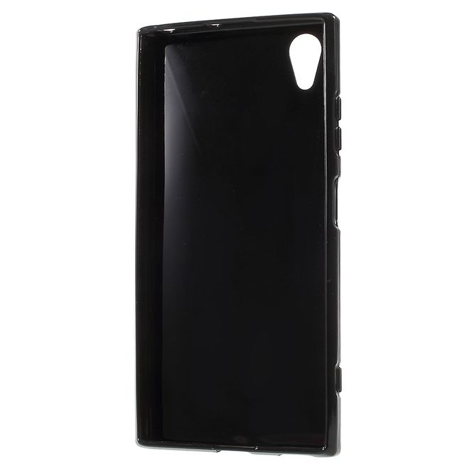 Sony Xperia XA1 Plus Handy Hülle - TPU Softcase - S-Shape - schwarz