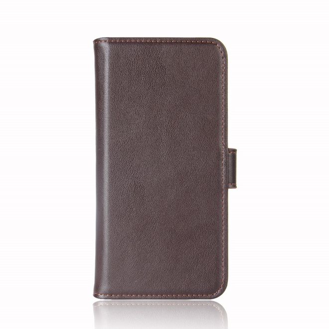 Baseus - Sony Xperia XA1 Plus Echtleder Hülle - mit Standfunktion - Simple Series - braun