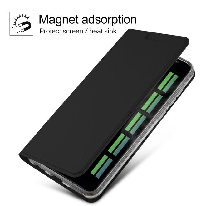 Huawei Mate 10 Lite Handy Case - Hülle aus Leder - mit Visitenkartenfach - schwarz