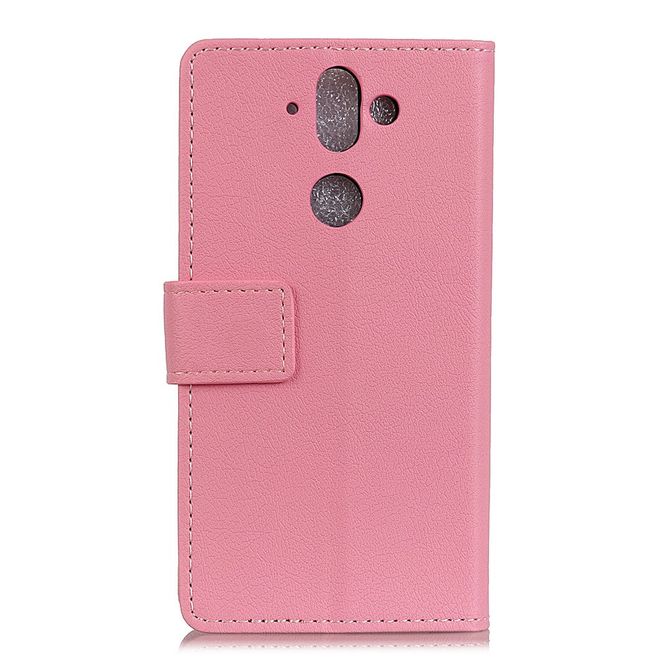 Nokia 8 Sirocco Handyhülle - Case aus Leder - mit Standfunktion - pink